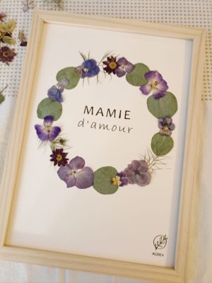 Herbier personnalisé Mamie d'amour